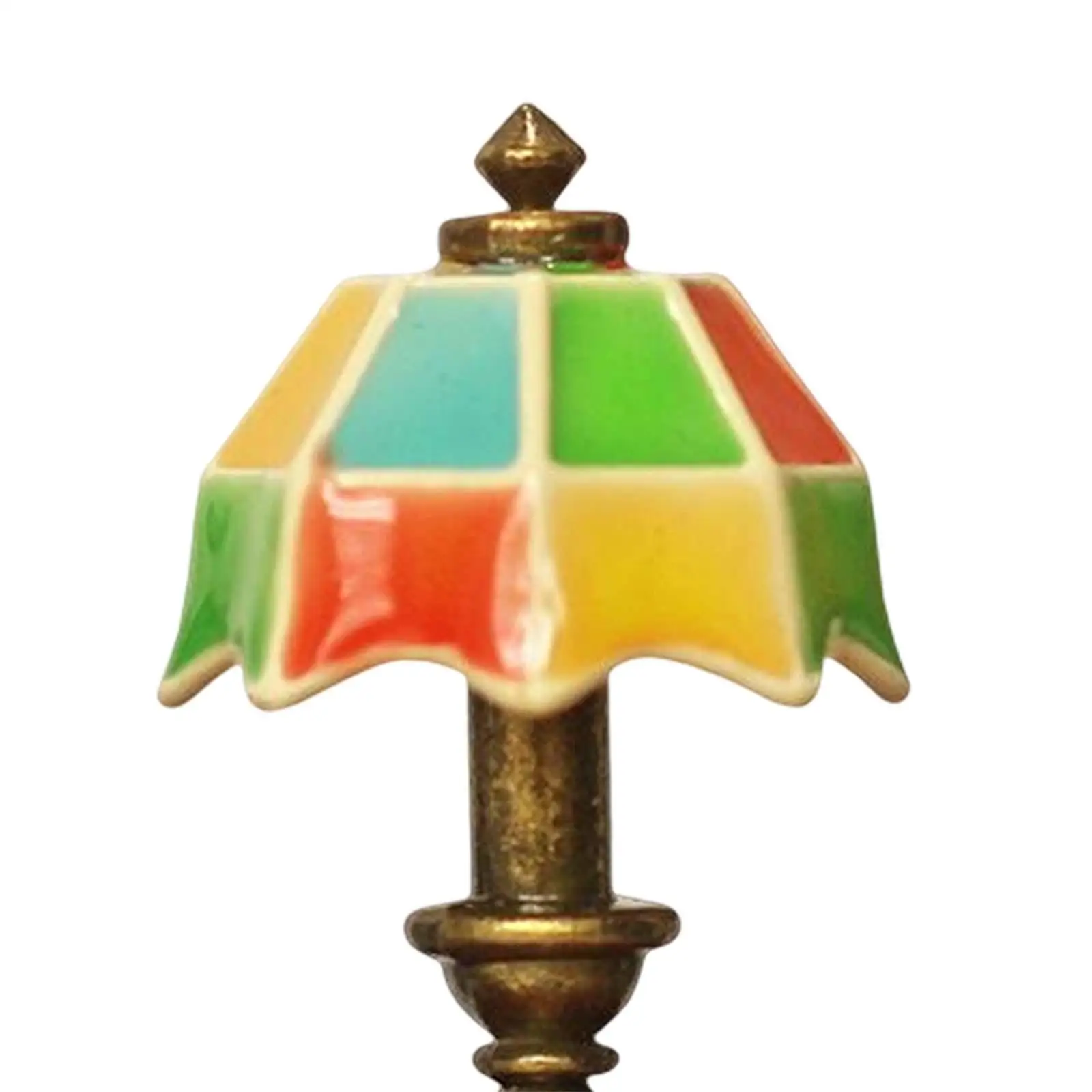 Lámpara decorativa de aleación con pantalla en miniatura
