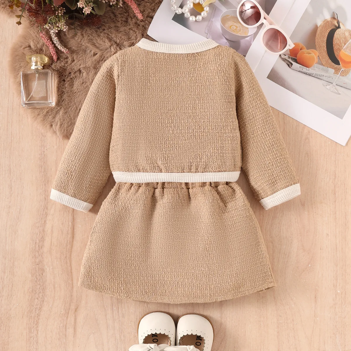 Conjunto niña top con lazo y falda - Primavera Otoño - imagen 3