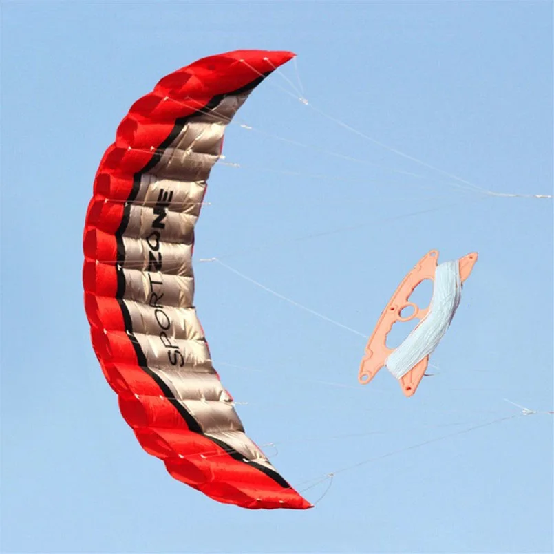 Cometa parafoil doble línea nylon infantil – Acrobacias en playa - imagen 5