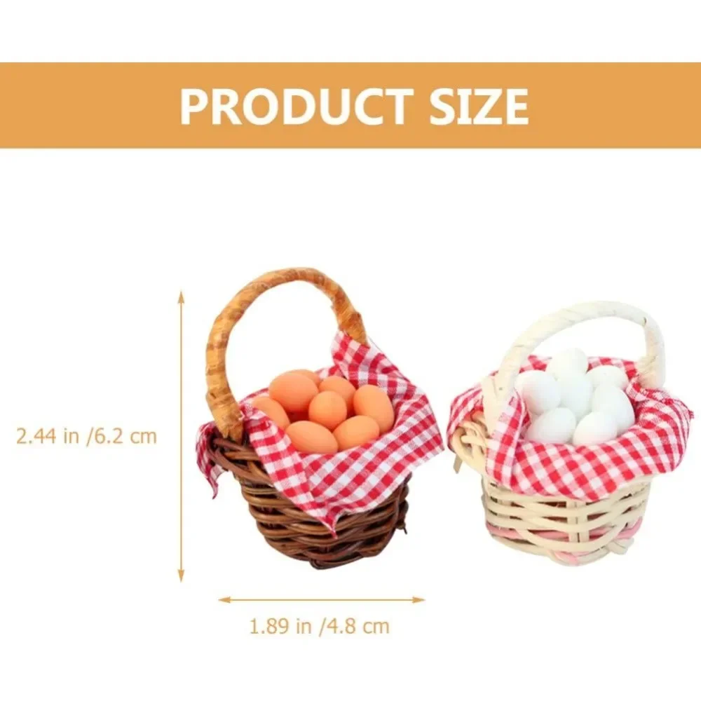 Cesta de Pascua mini para casita de muñecas - imagen 5