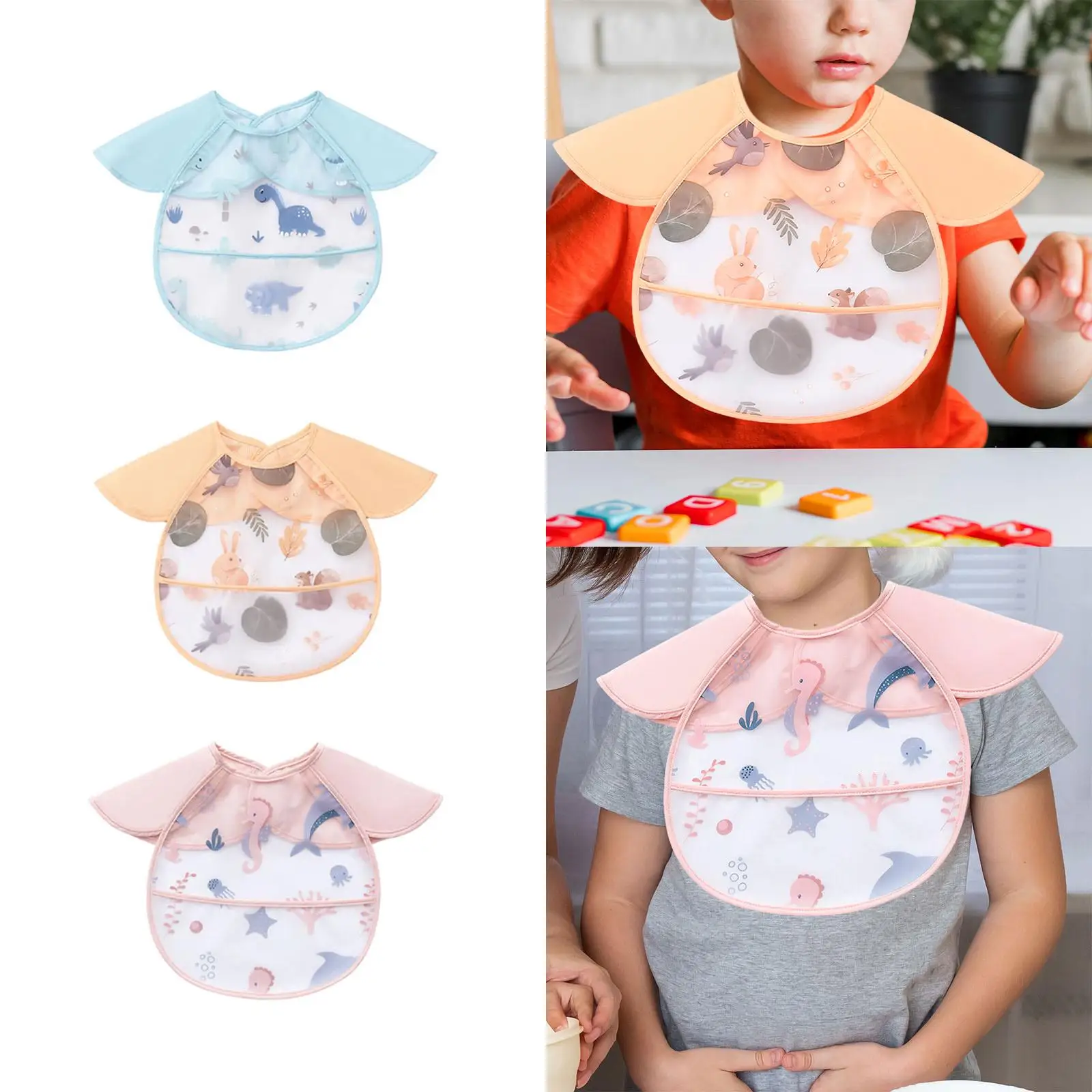 Baby Feeding Bib Baby Bib Lightweight Waterproof Infant Bib for 6-36 Months for Baby Feeding Bib Baby Bib Lightweight Waterproof Infant Bib for 6-36 Months for