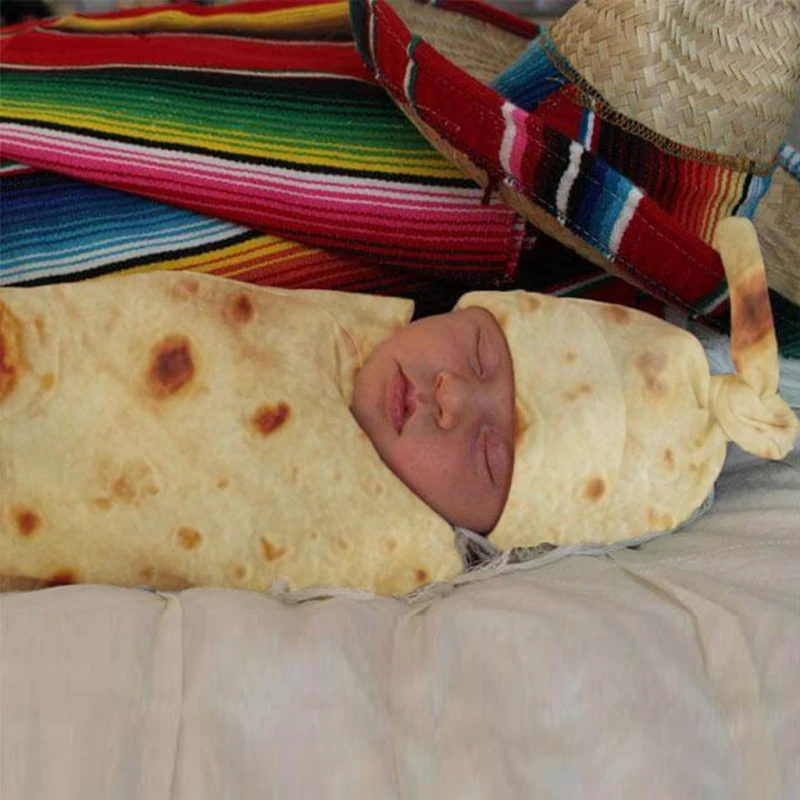 Juego de manta de invierno de franela para bebé con sombrero - imagen 2