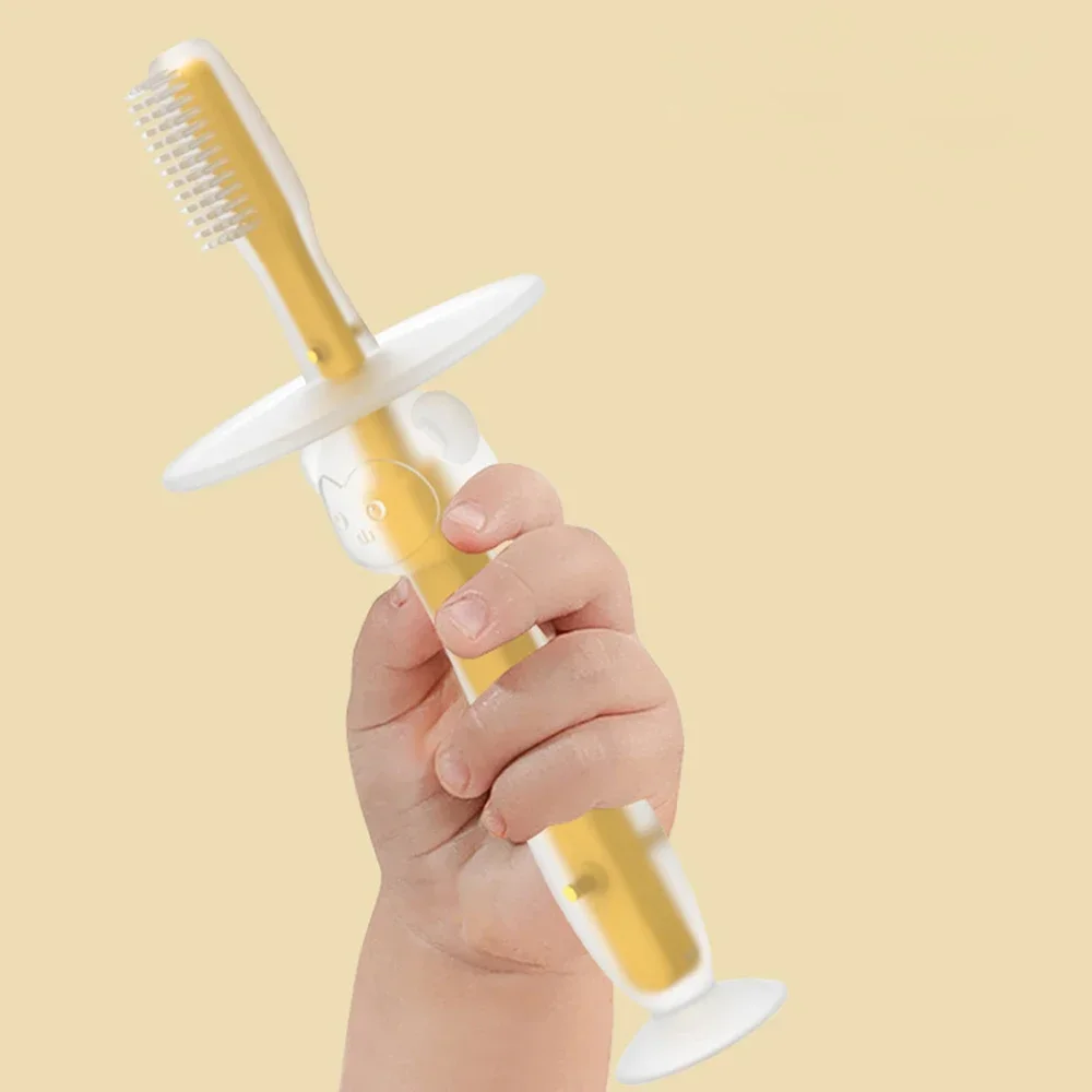 Mordedor de silicona para bebé con cepillo dental suave y seguro - imagen 4