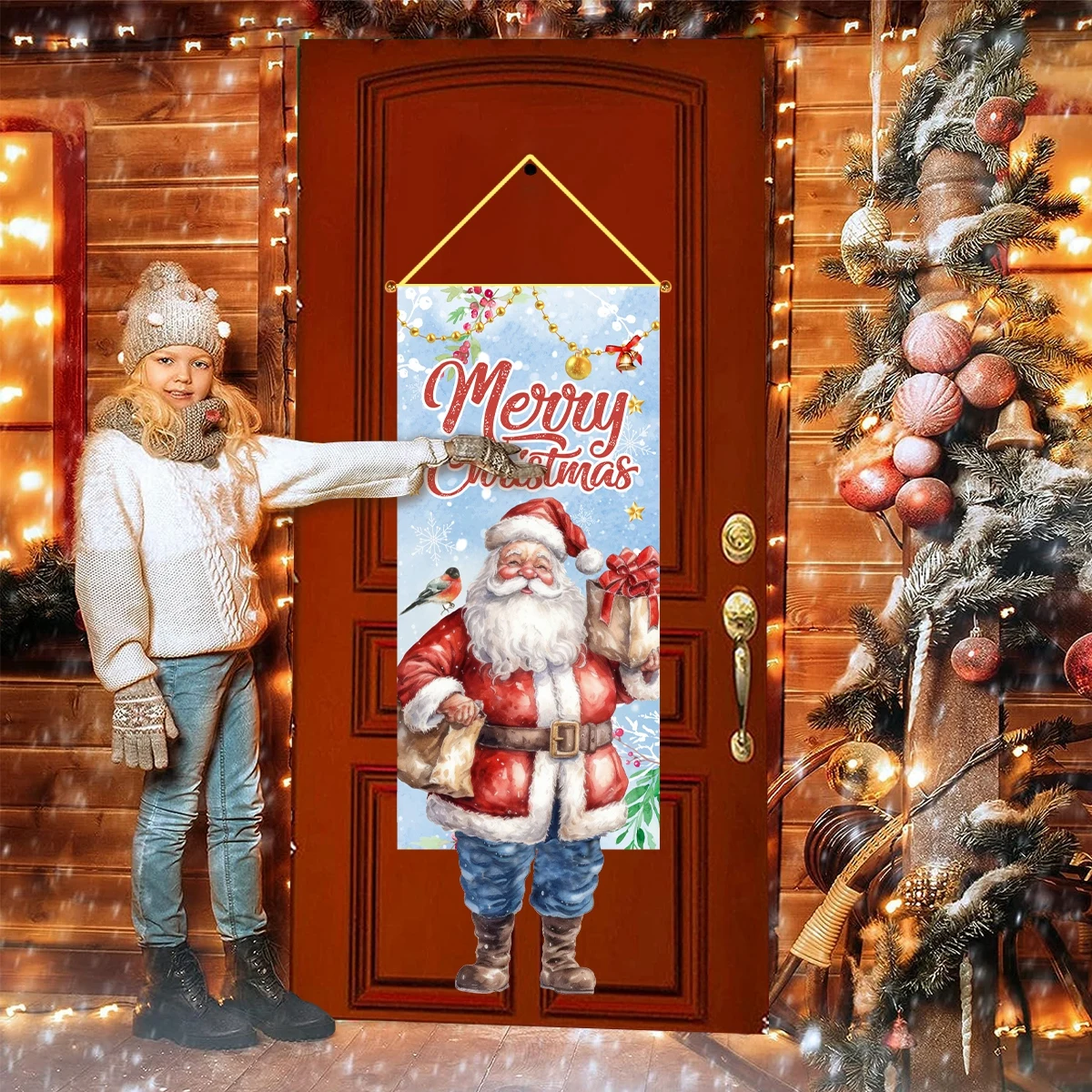 Banderines navideños colgantes para casa, decoración festiva - imagen 5