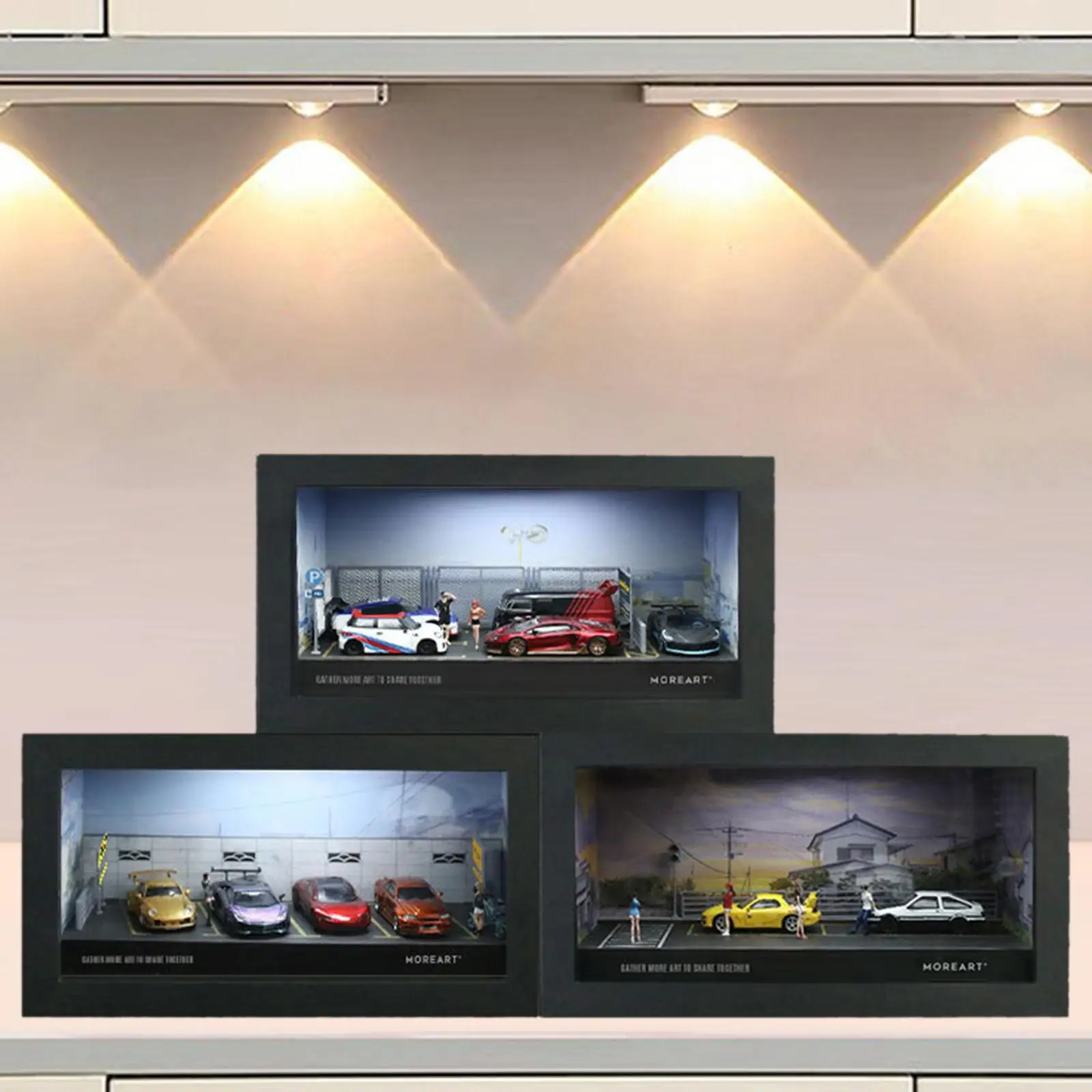 Vitrina de coches miniatura en aleación para coleccionismo - imagen 2