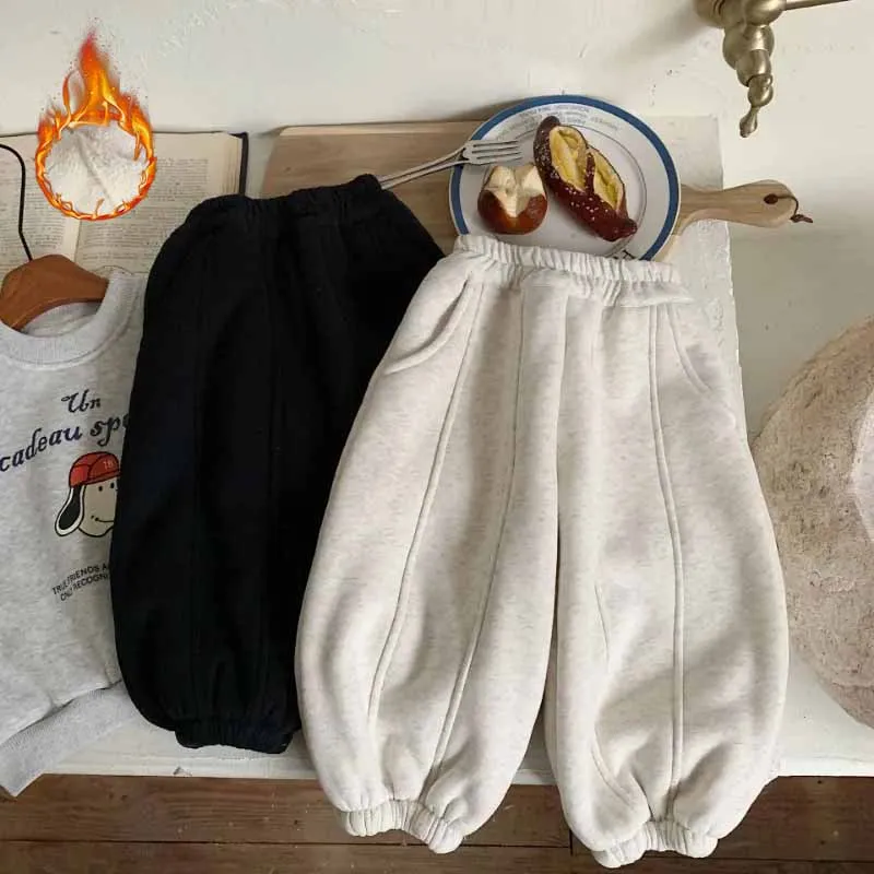 Pantalones de chándal acolchados invernales para niños - imagen 3