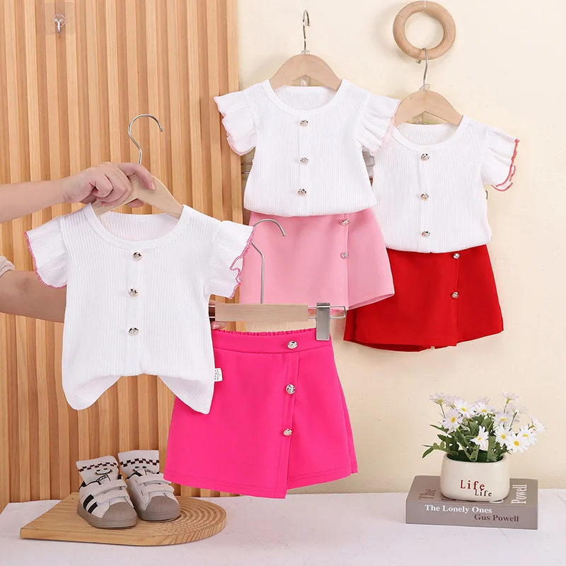 Conjunto de verano bebé con camiseta y pantalón corto infantil - imagen 3