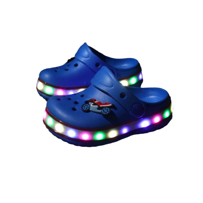 Sandalias infantiles LED antideslizantes de verano para niños - imagen 4
