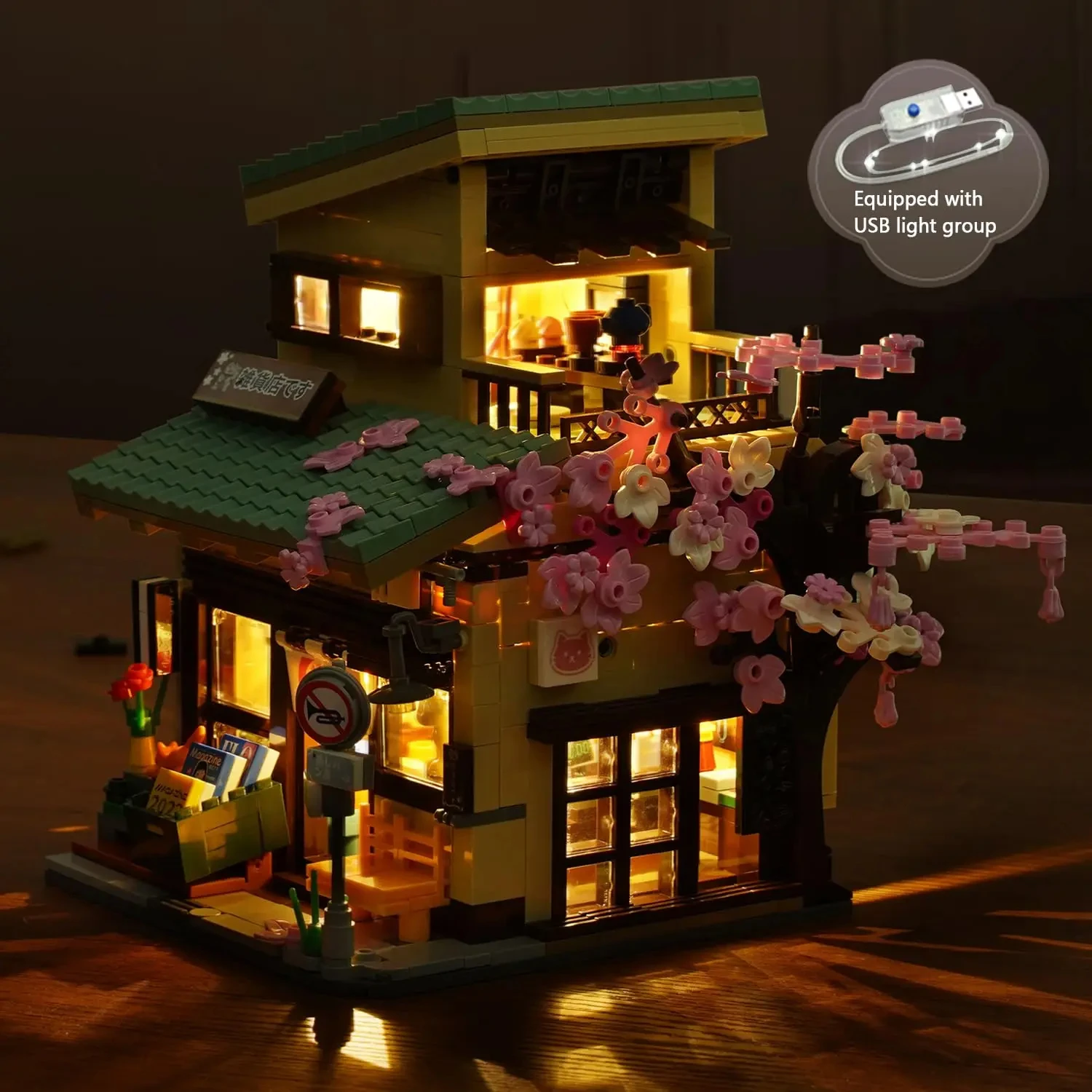 Bloques de construcción con luces – Escena urbana creativa - imagen 2