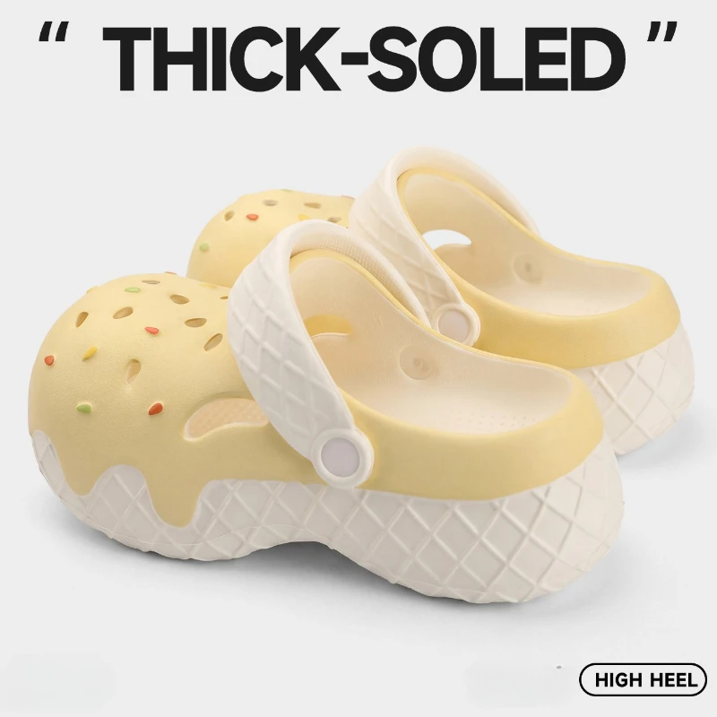 Sandalias de plataforma de verano con suela gruesa estilo helado - imagen 3