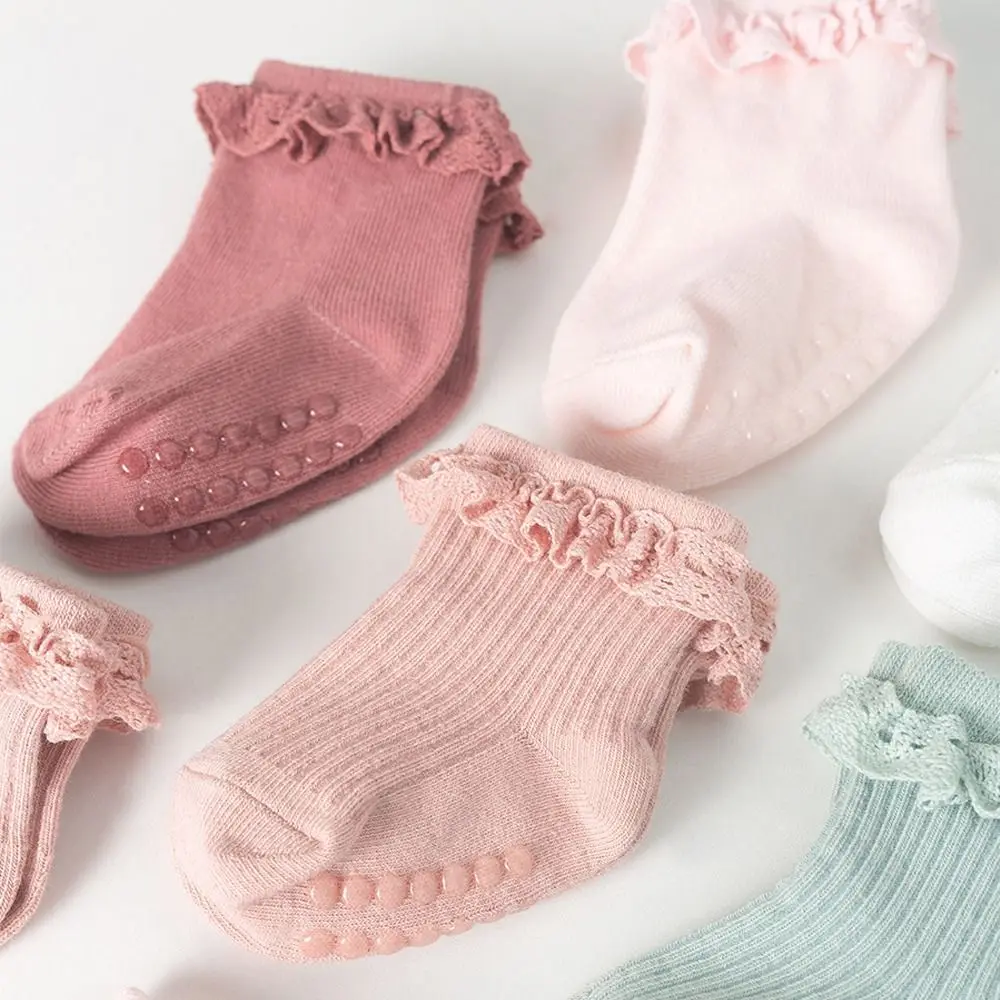 Calcetines antideslizantes para bebé de algodón elástico transpirables - imagen 5