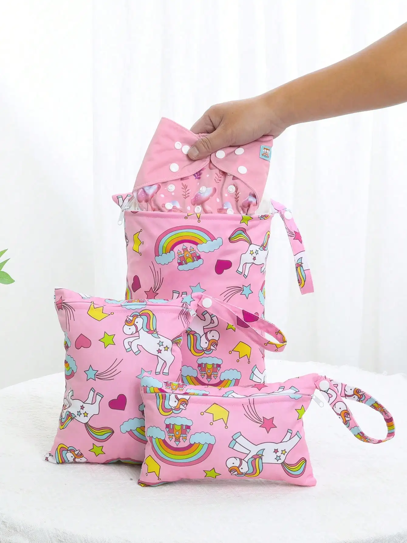 Bolsas impermeables reutilizables en tres tamaños