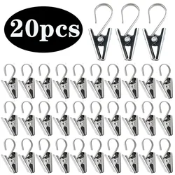 Vvocci Clips para cortinas de acero inoxidable con gancho