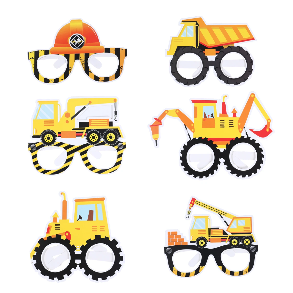 Vasos desechables con excavadora y tractor para fiesta infantil - imagen 3