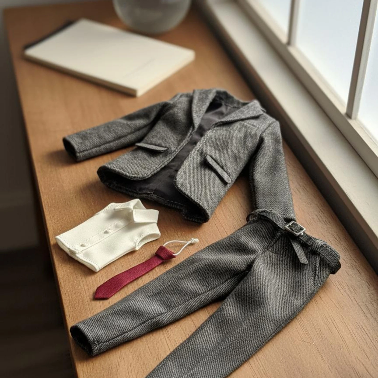 Conjunto de traje elegante para figura masculina coleccionable