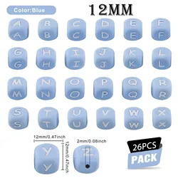 Cuentas cuadradas de silicona para manualidades creativas
