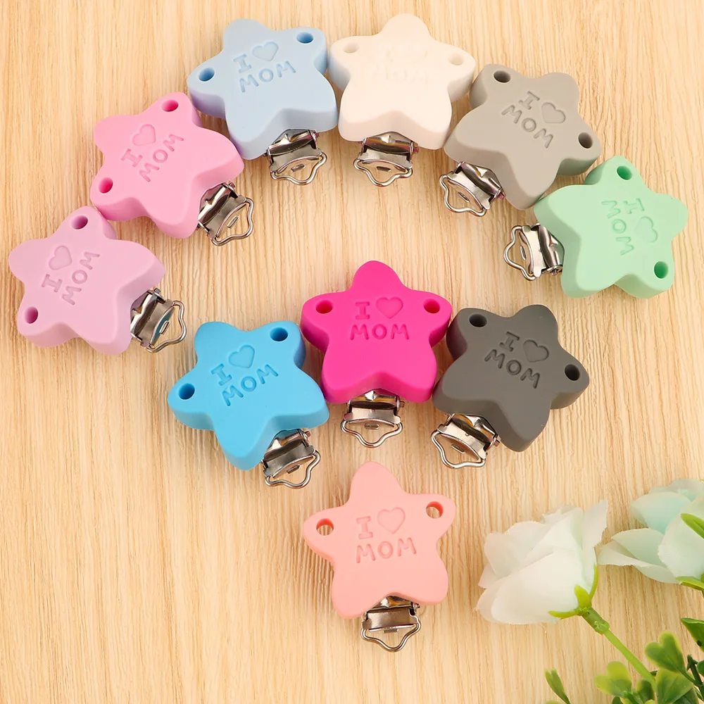 Kovict pinza de chupete de silicona con abalorios Love Mom - imagen 3