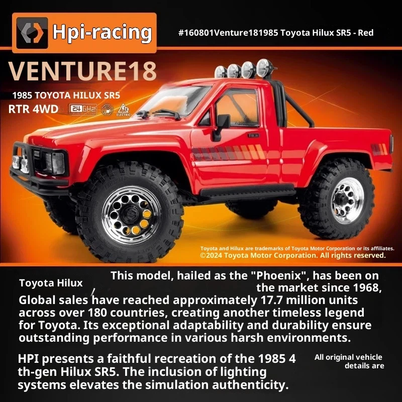 Coche teledirigido 4WD HILUX todoterreno doble velocidad RTR - imagen 4