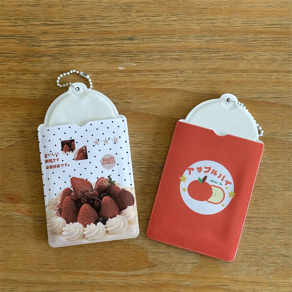 Tarjetero tierno para tarjetas coleccionables con fresa estilo INS - imagen 2