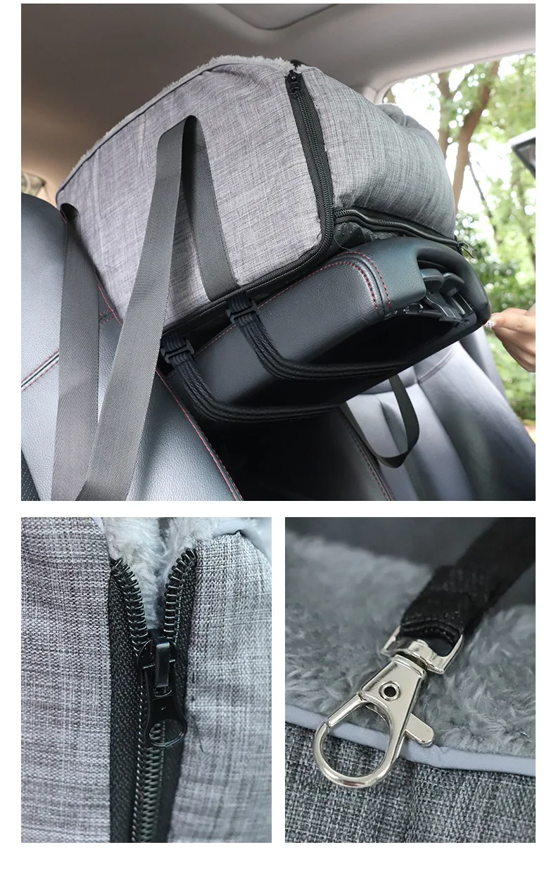 Hebilla de seguridad y arnés integrado del asiento para mascotas