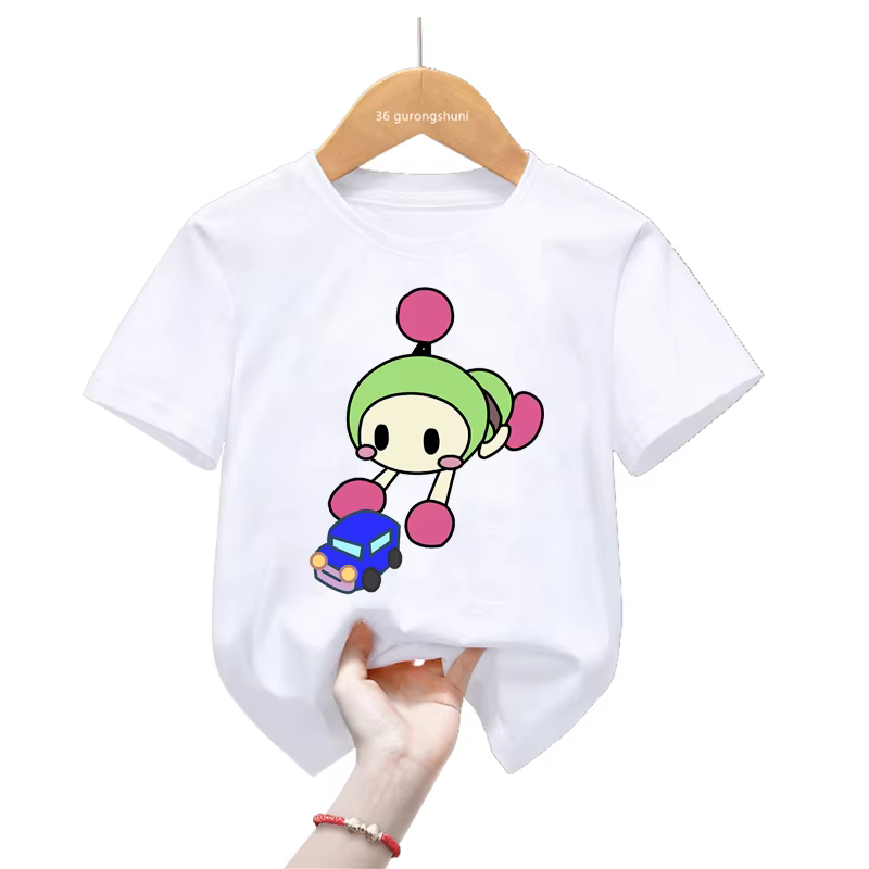 Super Bomberman camiseta infantil estilo kawaii manga corta - imagen 5