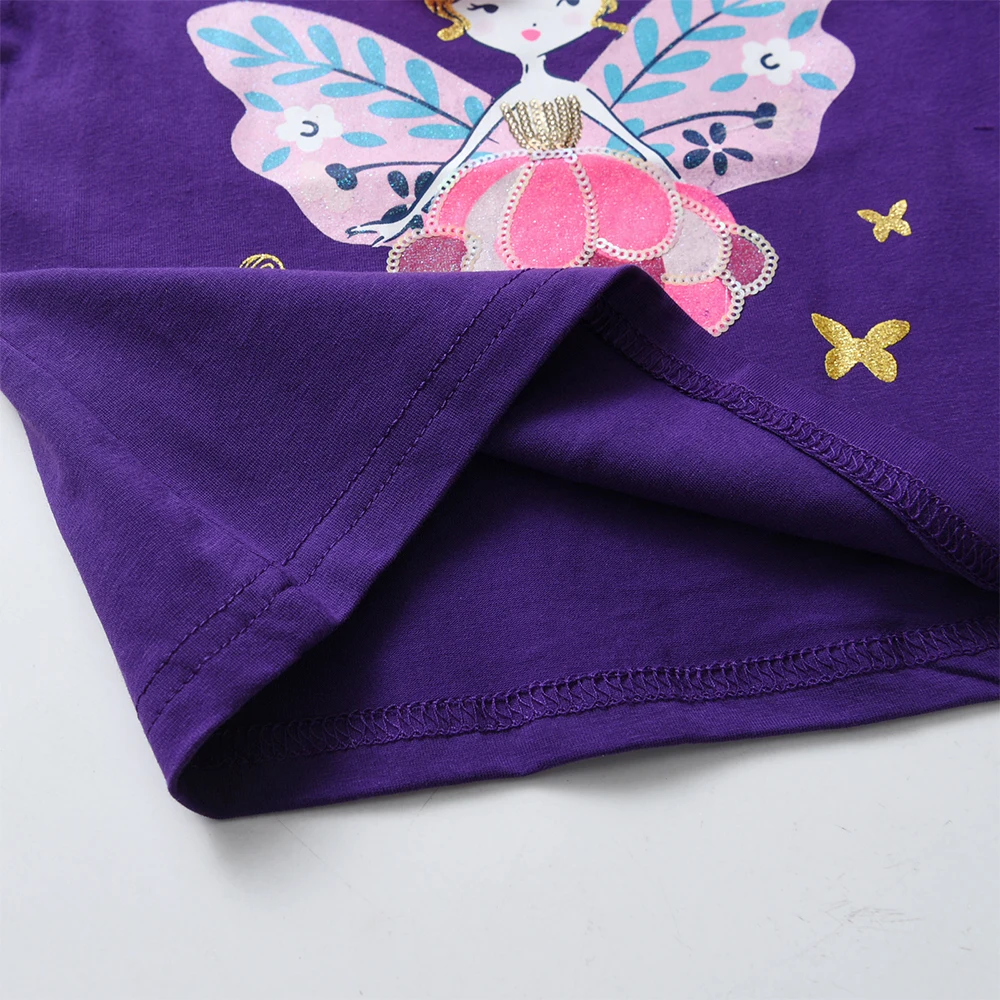 DXTON camiseta manga larga niña algodón rayas mariposa otoño - imagen 4