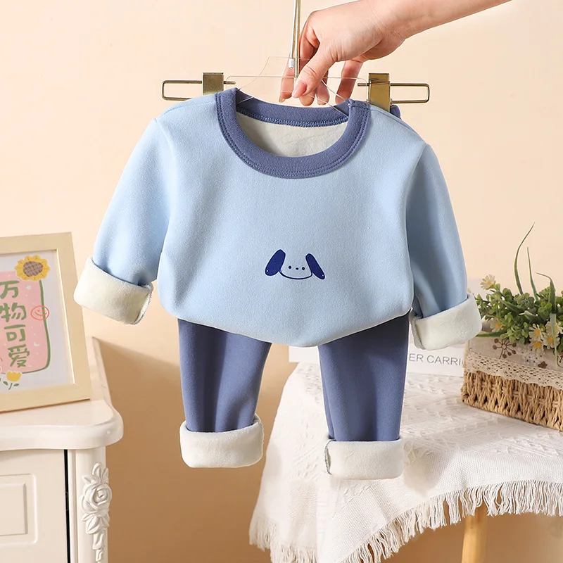 Conjunto de lana para niña con jersey de manga larga y pantalón - imagen 5