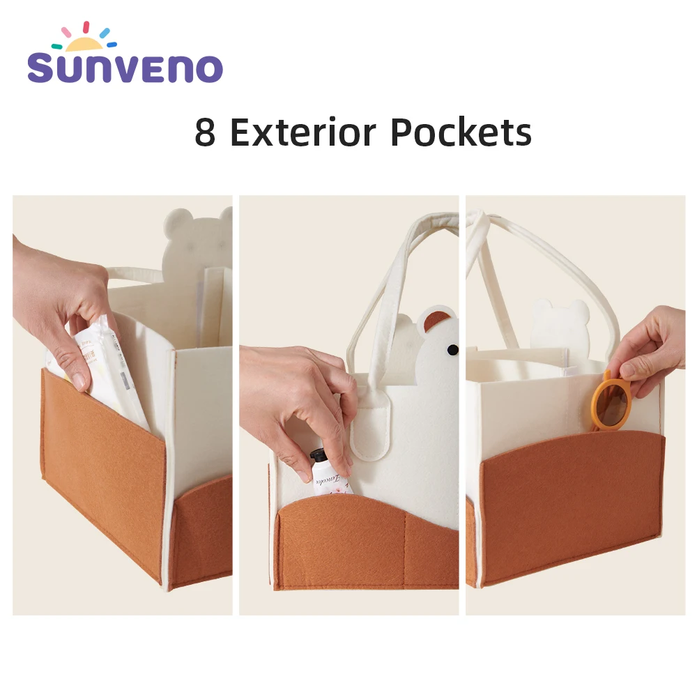 Sunveno neceser de pañales portátil para bebé - imagen 5