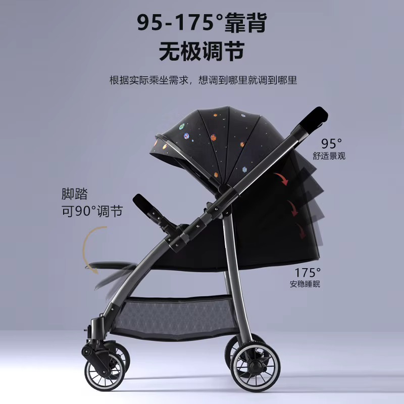 Cochecito de bebé plegable ligero reversible en ambos sentidos - imagen 3