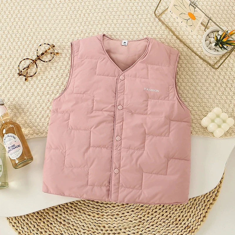 Chaleco de invierno sin mangas para niños – estilo casual - imagen 3