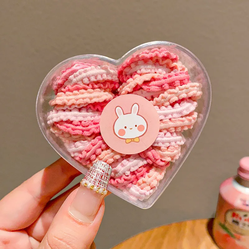 Elásticos para el pelo infantiles con lazos de encaje suave - imagen 4
