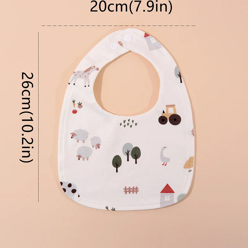 Baberos de muselina con forma de U para bebé – rotación 360° - imagen 2