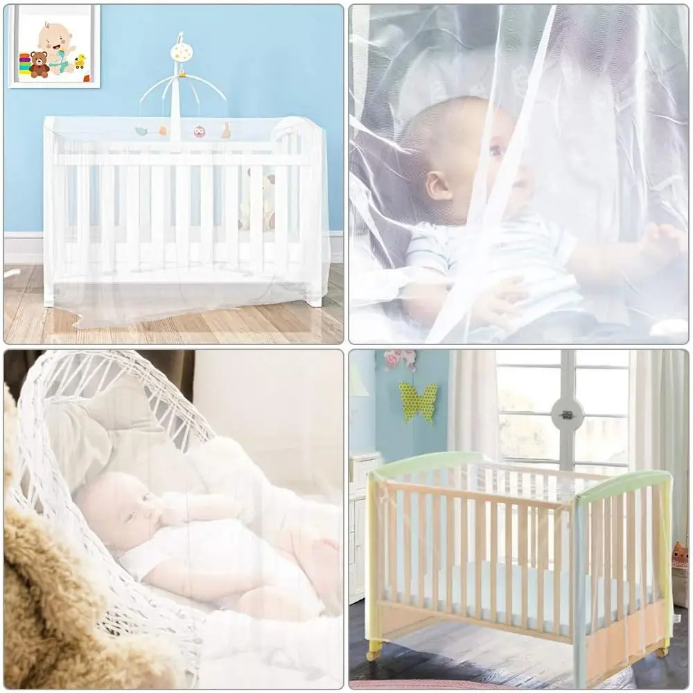 Mosquitera para cuna plegable y lavable, transpirable, viaje - imagen 5