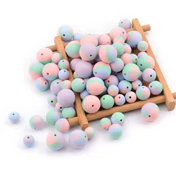 Cuentas de silicona 12mm LOFCA – Ideales para manualidades infantiles