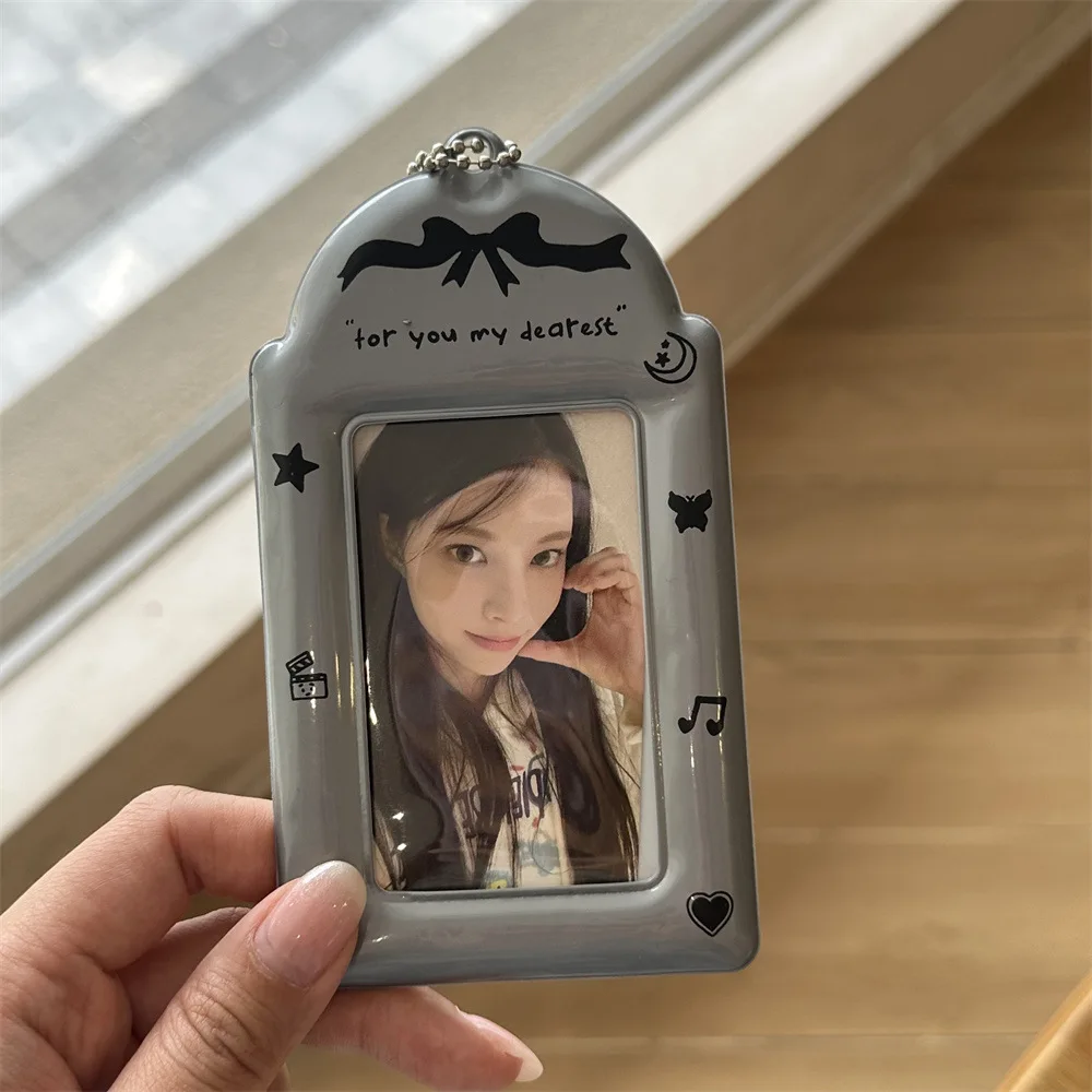 Portafotos infantil estilo K-pop con llavero y funda protectora - imagen 2