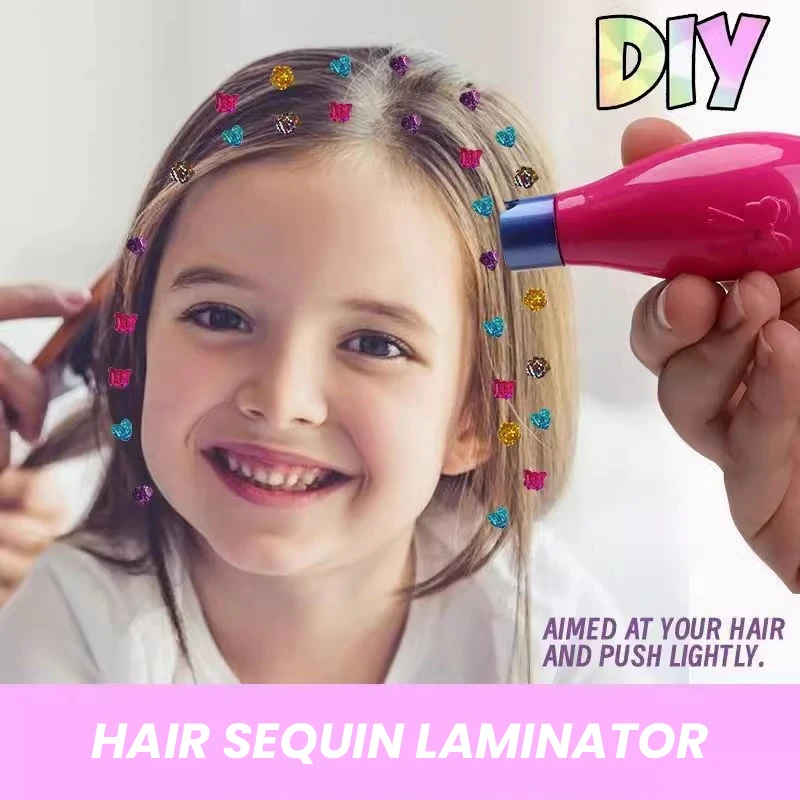 Kits de gemas para pelo niña: diamantes brillantes reutilizables - imagen 3