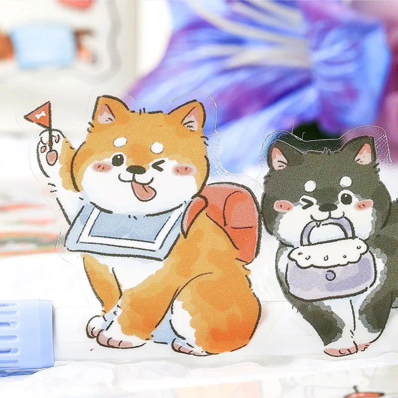 Pegatinas kawaii de perros para scrapbooking y manualidades - imagen 4
