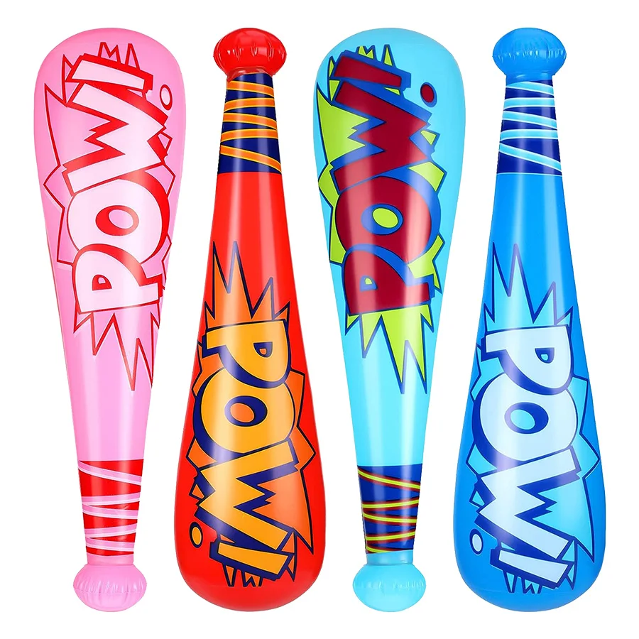 Juguete inflable de béisbol para piscina con pata colorida