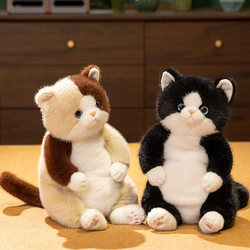 Peluche gato suave sentado como cojín para niñas, regalo San Valentín - imagen 5
