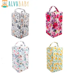 Bolsa de pañales de tela reutilizable ALVABABY – Impermeable con doble capa