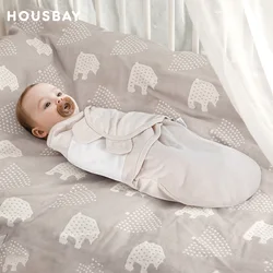 Saco de dormir de algodón para recién nacido envolvente