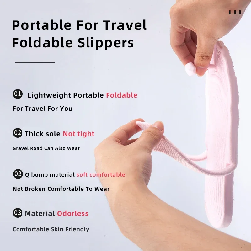 Zapatillas plegadas para transporte