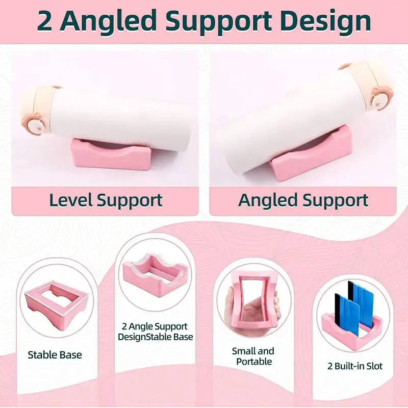 Soporte antideslizante para vasos y tazas de silicona con ángulos - imagen 5