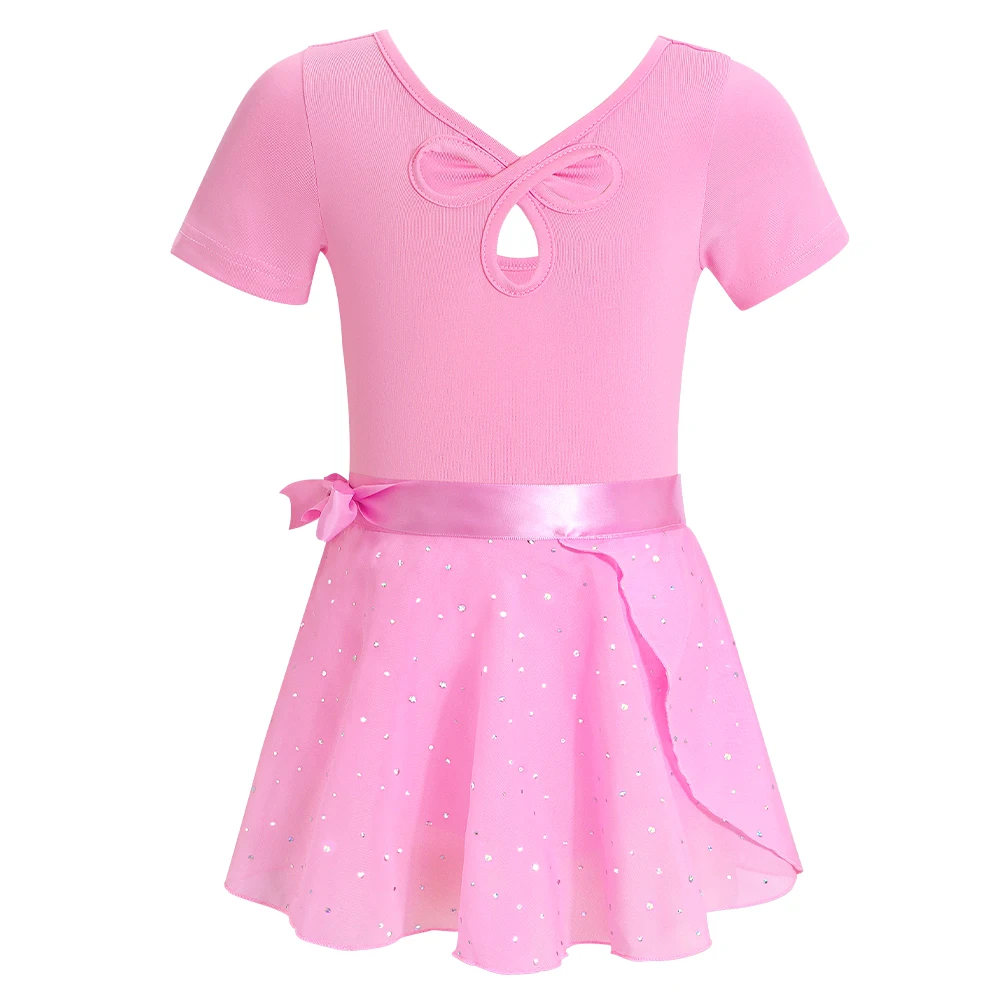 Maillot de ballet para niña con falda extraíble y vestido clásico - imagen 5