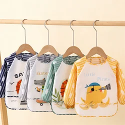 Babero impermeable de manga larga para bebé