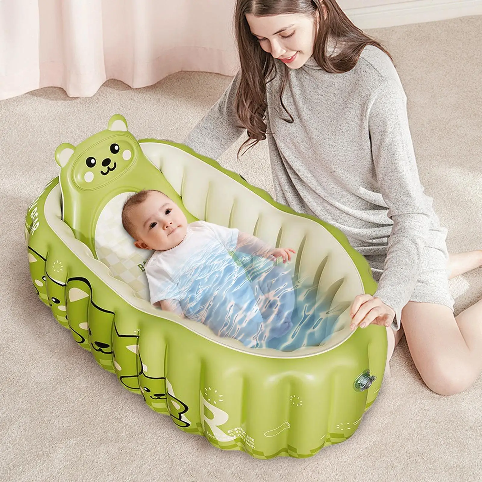 Baño portátil para recién nacidos y niños pequeños