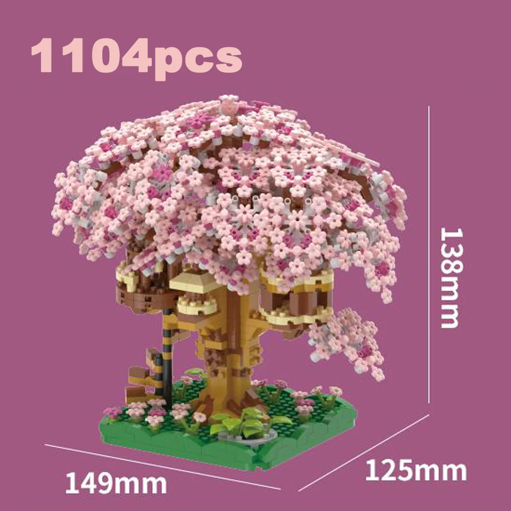 Kit de construcción árbol flor cerezo – SetDIY montable para niños - imagen 2