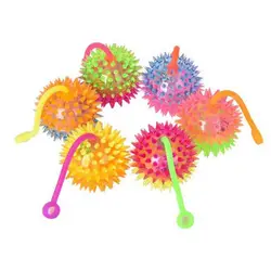 Bola sensorial LED infantil – Juguete elástico suave estimulante