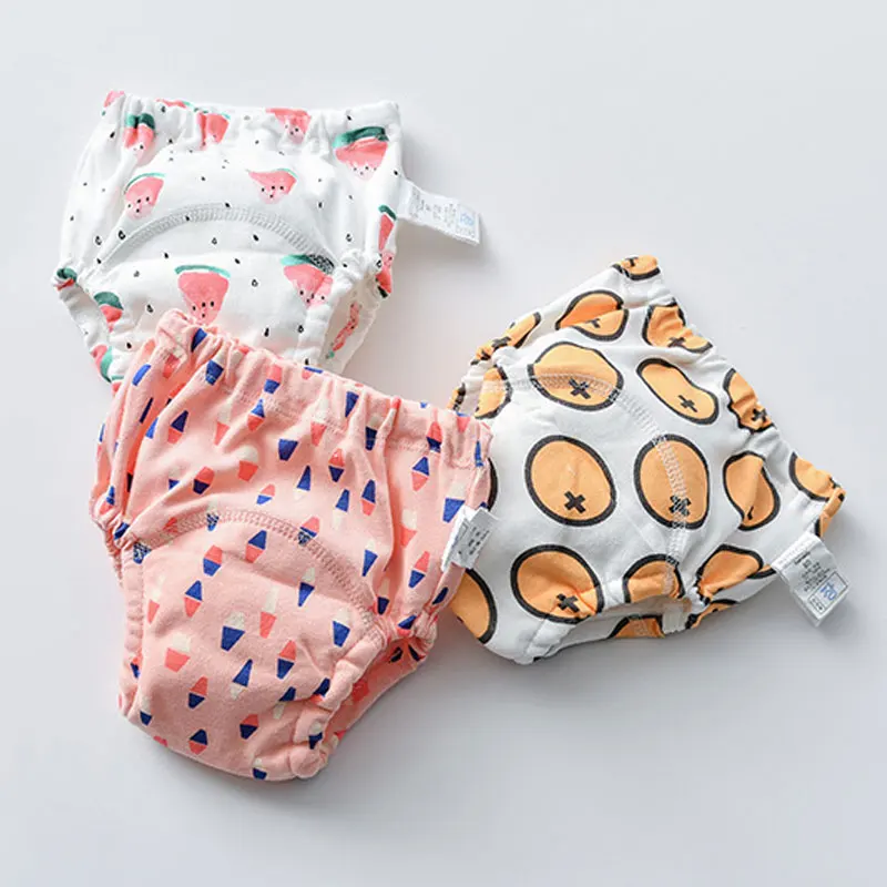 Pantalones entrenamiento orinal para bebé – Pañales reutilizables algodón - imagen 5