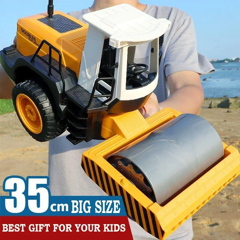 Camión RC tractor con vibración para niños, coche de control remoto